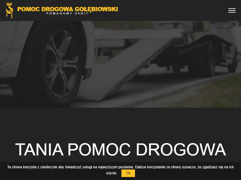 Możliwość skorzystania z usługi odholowania dla motorów proponowana przez markę POMOC DROGOWA GOŁĘBIOWSKI 
